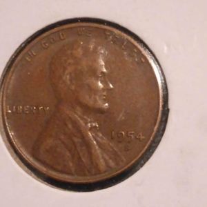 1954 S wheat penny